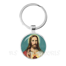 LLavero de Dios Alah de 25mm, cabujón de cúpula de cristal, llavero árabe musulmán islámico, anillo de joyería de Ramadán, regalo para amigos 2024 - compra barato