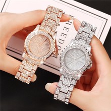 Women Stainless Steel Full Diamond Wrist Watches Casual Luxury Ladies Quartz Watch Clock Relogio Feminino Dropshipping 2024 - buy cheap
