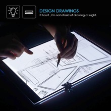 A4 Drawing Tablet Graphic Writing Digital Tracer Copy Pad Board LED Light Box for Diamond Painting Sketch Hotfix Rhinestone 2024 - buy cheap