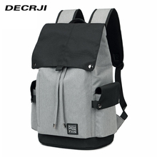 DECRJI-mochila impermeable para ordenador portátil para hombre, morral escolar de gran capacidad para adolescentes, Bolsa de viaje Masculina de alta calidad 2024 - compra barato