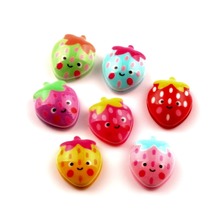 LF Mixed Resin Strawberry Smile Decoration Crafts Beads Flatback Cabochon Scrapbooking For Embellishments Diy Accessories 50Pcs 2024 - buy cheap