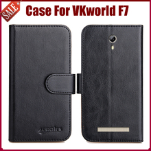VKworld F7 caso nueva llegada 6 colores alta calidad Flip cuero exclusivo caso de la cubierta protectora para VKworld F7 4,5 pulgadas caso 2024 - compra barato