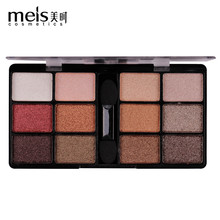 MEIS New Arrival Charming Eyeshadow 12 Color Eye shadow Palette Make up Palette Shimmer Pigmented EyeShadow Powder Fashion Color 2024 - buy cheap