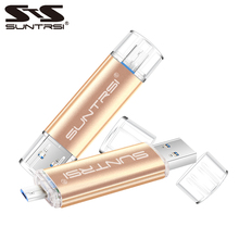 Suntrsi Metal USB Flash Drive Customized logo USB 3.0 OTG Pen drive 64gb 16gb 32gb USB Stick 8gb Pendrive For PC/Android Phone 2024 - buy cheap
