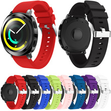 Pulseira de silicone macia de 20mm, pulseira de borracha para samsung gear sport, huami amazfit bip strap 2024 - compre barato