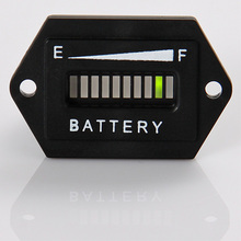Batería de almacenamiento de plomo ácido, indicador de descarga de batería de 12/ 24V LED para patinete eléctrico, Golf, Kart, carros de Golf, motocicleta, barco 2024 - compra barato