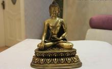 Estatua de Buda Tathgata RuLai, templo de budismo, latón, cobre, Shakyamuni 2024 - compra barato