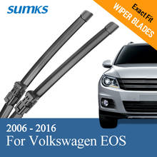 SUMKS Wiper Blades for Volkswagen EOS Fit Push Button Arms 2006 2007 2008 2009 2010 2011 2012 2013 2014 2015 2016 2024 - buy cheap