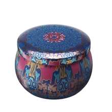 Portable Wedding Gift Box Round Ethnic Style Candy Cake Chocolate Candle Gift Box Birthday Party Baby Christmas Iron Box Gift 2024 - buy cheap