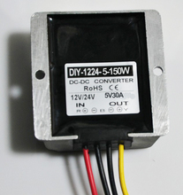 Adaptador de fonte de alimentação para carro, dc 12v, 24v (9v-40v) para 5v, 30a, 150w, conversor abaixado, módulo de fonte de alimentação, regulador de tensão, à prova d'água 2024 - compre barato