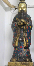 song voge gem S1513 Chinese Bronze Copper Cloisonne Confucius philosopher Kong Zi KongZi Statue 2024 - buy cheap