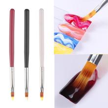 Professional UV Gel Gradient Gel Polish Painting Pen Drawing Brush Plastic Handle Manicure Nail Art Tool Nail Brushes 2024 - buy cheap