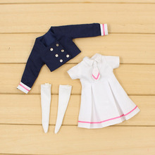 Ropa Para Blyth 1/6 muñeca Sakura Cardcaptor uniforme escolar vestido ICY Licca cuerpo articulado envío gratis 2024 - compra barato