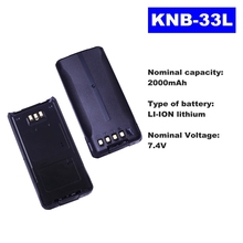 7.4v 2000mah li-ion bateria de rádio KNB-33L para kenwood walkie talkie TK-3185/2180/3180/5210 rádio em dois sentidos 2024 - compre barato