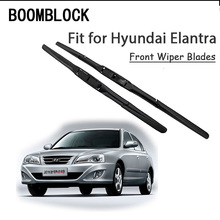 Boomblock-lâminas de limpador de para-brisa dianteiro de alta qualidade, 2 peças, para hyundai elantra xd hd md 2015 1994-2019, acessórios 2024 - compre barato