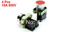 4 Pcs/Lot Red Sign SPST Momentary Push Button Switch 1 NC N/C 22mm 7/8" 10A 600V 2024 - buy cheap