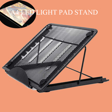 Suporte de almofada para pintura com luz de led a4, suporte 5d diy, acessórios de pintura com diamante, bordado, ponto cruz, suporte de ferramentas de metal 2024 - compre barato