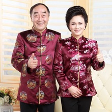 Elder Couples Clothing Men&Women Tang Suit Chinese Traditional Jacket Coat Birthday Gift Chinese New Year Gift For Mother&Father 2024 - buy cheap