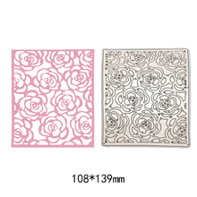 Moldura de camada de rosas e flores, estêncil para faça você mesmo, álbum de fotos, cartões de papel, artesanato decorativo, novo, 2018 2024 - compre barato