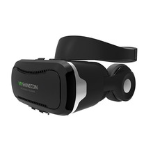 VR Shinecon Очки виртуальной реальности SC-G02E 4,0 VR 3D очки-наушники смартфон Виртуальная реальность стереоконтроль Кнопка шлем 2024 - купить недорого