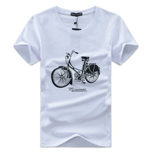 Новое поступление 2018, модная брендовая мужская летняя хлопковая футболка с коротким рукавом и 3D принтом, мужские велосипедные топы, футболки 2024 - купить недорого