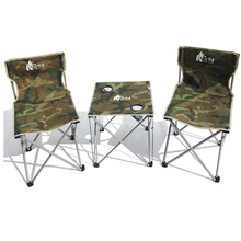 New Arrival Outdoor Camping Foldable Portable 2 Person Use 2 Chairs 1 Table One Set Leisure Garden Folding Chair 2024 - buy cheap