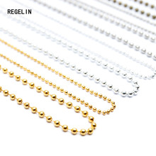Цепочка для бусин REGELIN Fashion, 10 шт./лот, длина 70 см, 1,5 мм/2,4 мм 2024 - купить недорого
