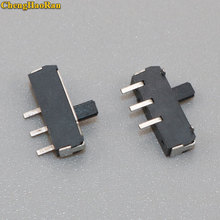 ChengHaoRan 2 Position 1P2T Horizontal Miniature SMT SMD Slide Switch Reset switch 3 feet 2 files Horizontal Slide On-Off 2024 - buy cheap