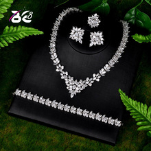 Be 8 New Fashion Wedding Jewelry Sets AAA CZ Stone Bridal Earrings Necklace African Jewelry Set Parure Bijoux Femme S105 2024 - buy cheap