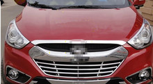 For Hyundai ix35 2009-2011  ABS chrome front grille Refit around trim trim grills Racing. 2024 - buy cheap