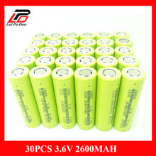 30pcs/lot Newest Original ZhuoNeng 18650 2600mAh rechargeable Battery  ICR18650-26  Wholesale safe batteries Industrial use 2024 - buy cheap