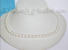 FREE SHIPPING>>>  AAAA GENUINE AKOYA WHITE SEA WATER PEARL NECKLACE 2024 - buy cheap