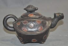 Old China Yixing Zisha Pottery Carved Tortoise Turtle Statue Teapot Tea set Pot 2024 - buy cheap