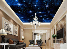 3d papel mural personalizado Star-Star noche cielo cenital para el techo diseño casa decor foto de habitación papel pintado para paredes 3 d 2024 - compra barato