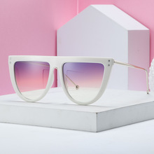 2019 New One-piece Sunglasses Women Men Vintage Sunglasses Ladies Metal Frame Square Flat Top Women Eyeglasses with Box NX 2024 - buy cheap