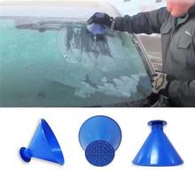 Car Magic Ice Scraper Shaped Funnel Snow Remover Deicer Cone Deicing Tool Auto Window Windshield Scraping ONE Round 2024 - buy cheap