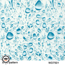 Wdf7501 material decorativo 10 largura quadrada 1m gota de água padrão pva transferência de água filme de impressão 2024 - compre barato