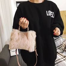 NEW Fashion New Design Leather Fur Soft Real Leather Women Handbag Female Shoulder Bag Girls Messenger Bag Casual Women Bag 2024 - buy cheap