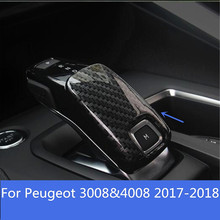Для Peugeot 3008 & 4008 2017-2018 ABS Хромированная ручка переключения передач наклейка отделка Стайлинг автомобиля аксессуары для автомобиля блесток 1 шт 2024 - купить недорого