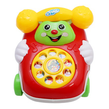 1Pc Cartoon Phone Clockwork Baby Toys Educational Developmental Kids Toy Infant Crawling Wind Up Toy Gift New Random Colors 2024 - buy cheap