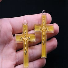 New Catholic Gold Jesus Cross Medal. Catholic Gold Jesus Cross Pendant Medal 2024 - buy cheap