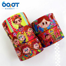 OOOT BAORJCT 1752210 , 25MM cartoon Printed grosgrain ribbon, DIY handmade Hair accessories Material wedding gift wrap party 2024 - buy cheap