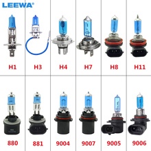 Leewa-lâmpadas automotivas para farol de carro, 50 peças, h1, h3, h4, h7, h8, h11, 9004, 9007, 9005, hb3, 9006, hb4, 881 2024 - compre barato