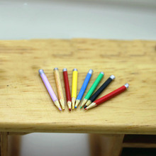 1/12 Dollhouse Miniature Accessories Mini Colored Pencils Simulation Model Toys for Doll House Decoration 2024 - buy cheap