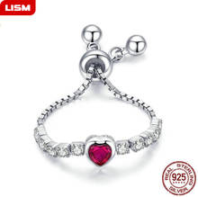 Romantic New Style Love Magic 925 Sterling Silver Heart Dazzing CZ Ring Female European and American Fashion Rings Jewelry Gifts 2024 - buy cheap
