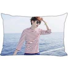 Hot Korea-Pop Custom Kim Woo Bin Satin Pillowcase 35x45cm (one side) Printed Zipper Silk PillowCover Custom Logo gift 2024 - buy cheap