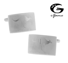 iGame Men Gift Kangaroo Cuff Links Silver Color Copper Material Novelty Laser Animal Design Free Shipping 2024 - buy cheap