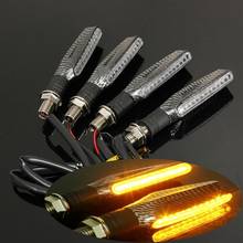 For buell m2 cyclone S1 Lightning 1125cr 1125rMotorcycle Universal Turn Signal Light Flexible 12 LED Indicator Blinkers Flashers 2024 - buy cheap