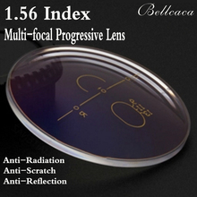 1.56 Index Aspheric Optical Multi-Focal Progressive Prescription Lens Myopia Lens Glasses Anti-Radiation Reflection 2 PCS BC008 2024 - buy cheap