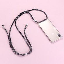 Ремень шнур цепи телефона элегантная циркониевая подвеска шнурки Мобильный телефон чехол для переноски Чехол для того, чтобы повесить для iPhone 11 XS Max XR X 7Plus 2024 - купить недорого